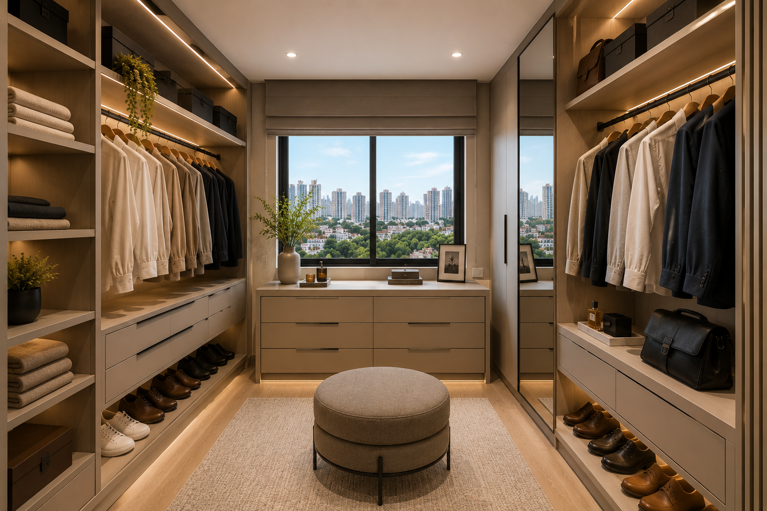 Closet planejado para apartamento em São Paulo