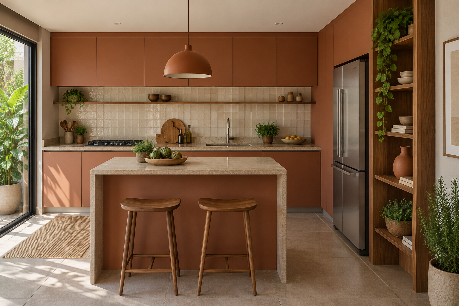 Inspiração de cozinhas com móveis planejados
